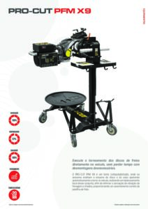 catalogo para torno de discos computadorizado PRO-CUT PFM X9