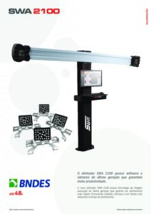 catalogo para o alinhador de direção automotivo 3D Sun swa 2100