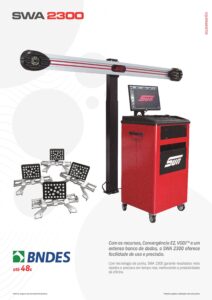 catalogo para o alinhador de direção automotivo 3D Sun swa 2300