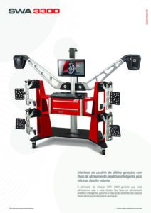 catalogo para o alinhador de direção automotivo 3D Sun swa 3300